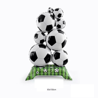 CYmylar 4D Debout Air Football Ballons Football Trophée Feuille Mylar Ballons pour Garçons Football Thème Fête Décor
