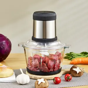 Home Kitchen Chopper Food Grinder Günstige Edelstahl Small Best Meat Chopper Automatische 2L 3L elektrische Fleischwolf zum Verkauf