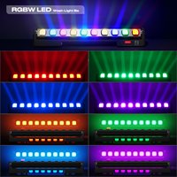 Luces LED Móviles con Zoom de Píxeles, 12 Piezas, 64W RGBW DMX512 IP33, 16200 Lúmenes, 4100K Blanco Neutro, para Clubes y Escenarios Profesionales