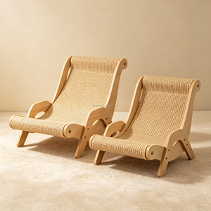 Lit grattoir surélevé en sisal pour chat, 2 tailles, chaise longue confortable pour dormir, mobilier anti-griffures pour animaux de compagnie, pour toutes les races - Product Image 1