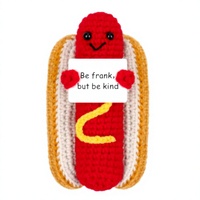 Porte-clés créatif en peluche crocheté à la main, thème Hamburger, Frites, Hot-dog, Cola, petite taille, pour enfants de 5 à 7 ans
