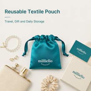Sacchetto in Raso con Coulisse Personalizzabile con Logo, per Cosmetici, Trucchi, Regali, Parrucche <span class=keywords><strong>e</strong></span> Protezione dalla Polvere - Product Image 1