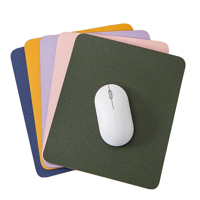 Wholesale Promotional Office Mouse Pads and Desk Mats Hot Sale Fashion Smooth Leather PU Plastic Stock Item