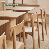 Ensemble de tables de style moderne BFP pour projet de restaurant Meubles de zone commerciale Table et chaise de meubles de restaurant au design haut de gamme