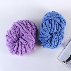 Cynthia Wholesale Giant Super Chunky Chenille <b>Yarn</b> for Hand Knitting Blanket Cat Bed Pumpkin - Product Image 6