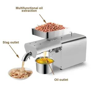 Peanut/Avocado/Coconut/Soybean/Olive Mini Oil Press Small Household Manufacturer Direct Supply Oil Pressers Oil Press Extractor