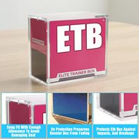 Boîtier de protection en acrylique ETB pour Elite Trainer Box - Boîte de présentation magnétique anti-poussière haute transparence, taille/couleur personnalisables, design moderne