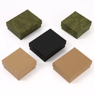 Kotak kardus kertas besar kustom mewah personalisasi hitam matte kaku 2 buah tutup dan kemasan kotak hadiah dasar dengan logo