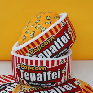 Coussin de couchage semi-fermé en <span class=keywords><strong>feutre</strong></span> pour chat et chien, modèle <span class=keywords><strong>Popcorn</strong></span>, universel quatre saisons, chaud et épais pour l'hiver, pour petits chiens, très populaire - Product Image 4