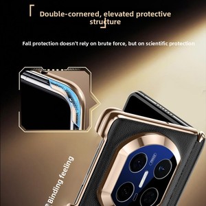 For Huawei MateX7X5/X6 phone case magnetic suction flip cover all inclusive new ring holder double hinge protection phone case - Product Image 3