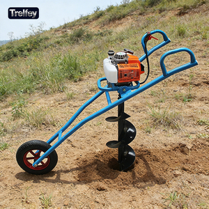 Trivella a Benzina 99cc con Carrello, Macchina per Scavare Buche, Perforatrice per Alberi e Agricoltura - Product Image 1
