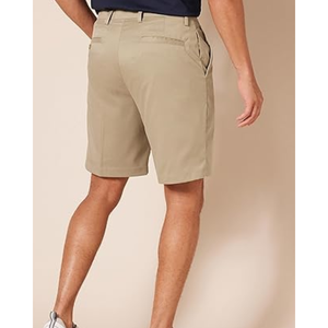 Shorts décontractés pour hommes, longueur genou, tissés, taille mi-haute, fermeture boutonnée - Product Image 2