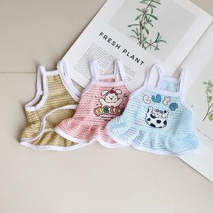 Vestido de Verano para Mascotas, Transpirable, de Malla, con Dibujos Animados, para Perros y Gatos, en Azul, Amarillo, Rosa y Morado, Tallas Pequeña, Mediana y Grande - Product Image 2