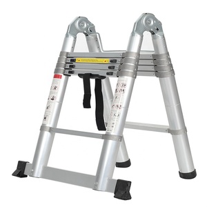 Échelle télescopique multifonction en aluminium Deliladder <span class=keywords><strong>3</strong></span>,2 m, échelle à charnière pliante EN131 - Product Image 4