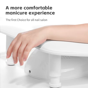 2025 có thể điều chỉnh móng tay cao tay nghỉ ngơi hình chữ U gối móng tay hai tay di động có thể tháo rời cánh tay móng tay trắng U2 - Product Image 2