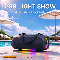 Enceinte de fête 1 Connect 99 Big Party 60W avec basses profondes, lumières RGB, IPX7, 12h d'autonomie pour la maison, le camping, la plage et les fêtes aquatiques