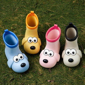 Bán buôn gumboots thiết kế mới nhất dễ thương phim hoạt hình động vật EVA không thấm nước Trọng lượng nhẹ mềm linh hoạt unisex Toddler mưa khởi động - Product Image 5