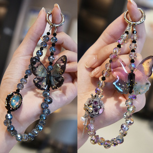 2025 Manufacturer New Personalized Bag Temperament Women's Accessories Wholesale Crystal Butterfly Buckle Phone <b>Chain</b> - Product Image 3