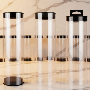 Op maat gemaakte transparante verpakkingen van polycarbonaat & acryl met bedrukt logo en optionele dopjes - Product Image 1