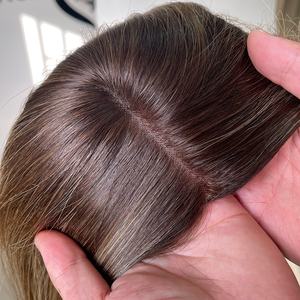 Extensiones de Cabello Rizado con Encaje Monofilamento 6x7, Tejido a Máquina, con Clip, Base Suave y Transpirable para Mujer - Product Image 4