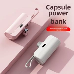 Mini pantalones de bolsillo con solapa indicador LED 5000mAh cápsula banco de energía transfronterizo de gran capacidad portátil móvil energía de emergencia - Product Image 6