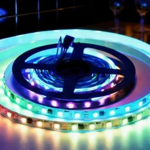 ไฟ LED แบบม้วน SMD5050 RGB, DC12V/24V, รับประกัน 3 ปี, ม้วนละ 5/50 เมตร, ความกว้าง 8/10 มม., ใช้ได้ใน KTV/สำนักงาน/บ้าน - Product Image 1