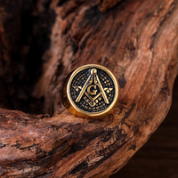 Nordique Viking Chevalière Anneau En Acier Inoxydable Vintage Hommes Bijoux Charme Simple Cadeau Pour Votre Petit Ami