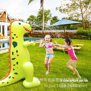 Inflatable Dinosaur Water Spray Toy 100cm Outdoor Garden Kids Play - Product Image 1
