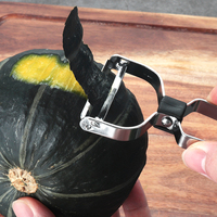 Éplucheur de cuisine professionnel en acier inoxydable durable avec poignée ergonomique pour pommes de terre, pommes, carottes