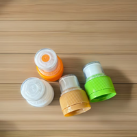 Tutup Botol Air Mineral Plastik Push Pull 28mm PCO1881/1880 dengan Penutup Debu, Tutup Sekrup PE 28mm, Diskon