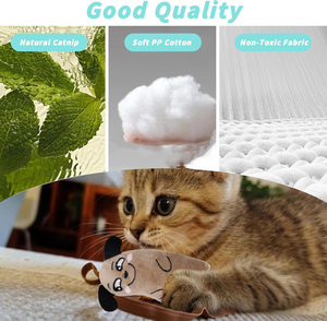 New Durable Eco-Friendly Catnip <b>Plush</b> <b>Cat</b> & Mouse Interactive Chew Toy for <b>Cats</b> - Product Image 3