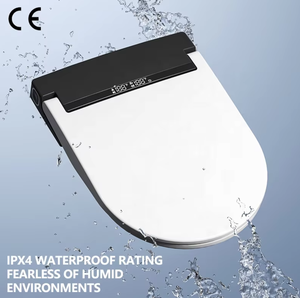 Asiento de Inodoro Inteligente de Lujo en Forma de U, Alargado, Multifunción, con Calefacción Automática, Secado y Bidé, con Control Remoto - Product Image 1