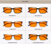 Lunettes anti-lumière bleue Sunray pour étudiants, pour la lecture et les cours en ligne, monture en plastique et acier, légères, durables, unisexes