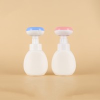Tête de pompe en forme de fleur de patte de chat bouteilles de mousses de savon 300ml pompe de presse nettoyante pour le visage 300ml lavage des mains