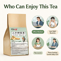 Infusion facile avec 24 herbes précieuses, ingrédients botaniques soigneusement mélangés, sachet de thé portable pour la consommation quotidienne à la maison