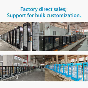 Réfrigérateur vertical pour boissons avec porte en <span class=keywords><strong>verre</strong></span> 105L - Refroidissement par ventilateur, usage commercial pour supermarchés, bars et magasins de détail - Product Image 4