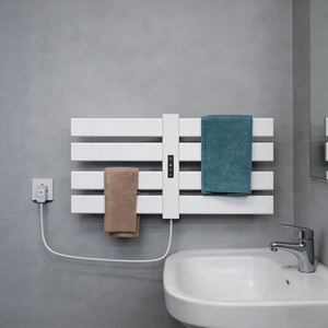 <span class=keywords><strong>Radiateur</strong></span> à serviettes électrique moderne, nouveau design, service OEM, chauffe-serviettes pour salle de bain, <span class=keywords><strong>support</strong></span> fixe pour serviettes de bain - Product Image 1