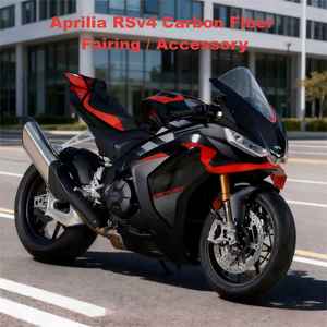 Panel Lateral de Alerón Fijo para Motocicleta de Fibra de Carbono 3K 100% Seca para <span class=keywords><strong>Aprilia</strong></span> <span class=keywords><strong>RSV4</strong></span>, Kit de <span class=keywords><strong>Carenado</strong></span> de Fibra de Carbono para Motocicleta, Accesorios - Product Image 2