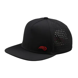 3D刺繍新しい高品質の男性ロゴ56 7パネルカスタム防水ストリートスタイル野球帽フィットトラベルスナップバックキャップ帽子