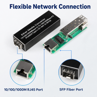 Módulo Transceptor de Fibra Óptica Mini SFP, Módulo Óptico Enchufable de Formato Pequeño para Equipos de Red FTTH FTTX
