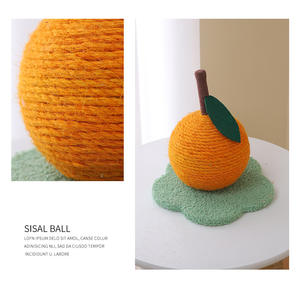 Kat Krassen Bal Oranje Kat <span class=keywords><strong>Scratcher</strong></span> Hoge Kwaliteit Kat Sisal <span class=keywords><strong>Scratcher</strong></span> <span class=keywords><strong>Cherry</strong></span> - Product Image 5