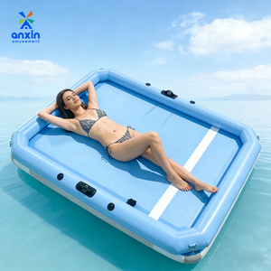 Colchoneta Flotante Inflable Multiusos Resistente y Duradera, Balsa Acuática Resistente para Actividades <span class=keywords><strong>en</strong></span> Piscinas, Lagos y Playas - Product Image 4