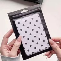 Sachets refermables en PE Mylar noir mat, étanches, anti-odeur, de qualité alimentaire, thermosoudés sur 3 côtés, pour l'emballage en gros de pierres précieuses