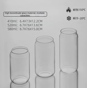 Verres à boire classiques transparents, ensemble de verrerie sans plomb pour boissons, cocktails et café glacé - Product Image 5