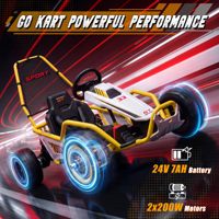 Kart électrique tout-terrain pour enfants et adultes, 24V, puissant, à batterie, pour la course et le karting