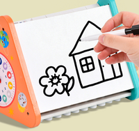 Nuevos Juguetes Educativos Montessori, Tablero de Actividades Multifuncional con Letras y Números, Juguetes de Matemáticas para Niños y Niñas