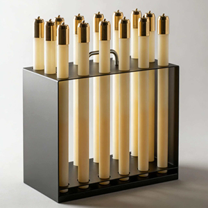 Velas de Parafina Líquida para Altar de Iglesia, Ceremonia Religiosa, Larga Duración, Portavelas de Vidrio Transparente para Oración y Devoción - Product Image 3