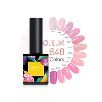Gel UV Inodore Non-Jaunissant 648 Couleurs Brillant Haute Brillance Longue Durée 20 Jours Soak Off Polymérisation LED 11 Sans Toxines Résine Naturelle