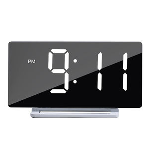 Horloge de table et de bureau avec <span class=keywords><strong>radio</strong></span> FM numérique à LED, miroir intelligent, nouvelle conception, vente chaude - Product Image 3