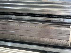 Silkroad 52-Inch <span class=keywords><strong>Mini</strong></span> Jacquard Dệt Kim T-Shirt Cổ Áo Máy 16 Lưới Duy Nhất Phẳng Sườn Đan Phong Cách Bánh Động Cơ Khăn Thảm - Product Image 5